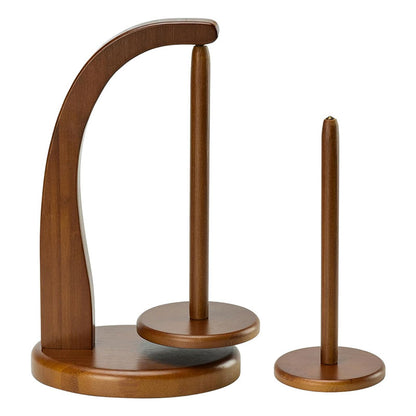 Magnetic Levitation Wool Winder, Portable Hand Spun Yarn Spinner, Manual Crochet Thread Support with Rotating Wooden Stand