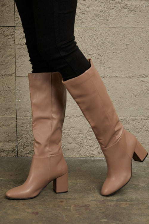 East Lion Corp Block Heel Knee High Boots — Women's Fashion Boots