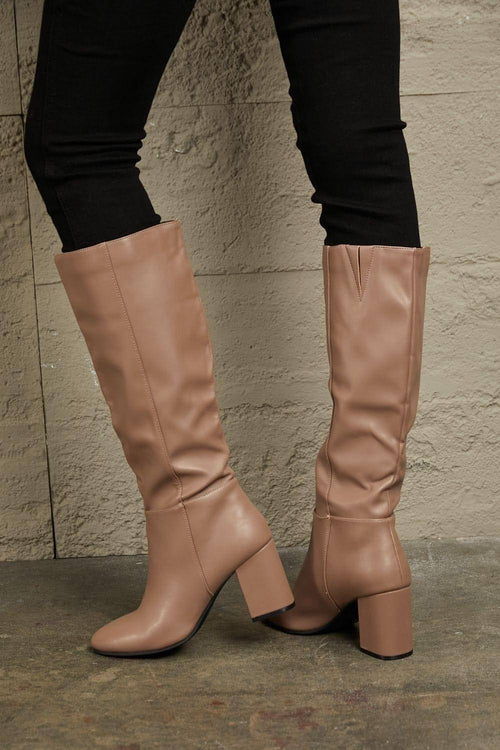 East Lion Corp Block Heel Knee High Boots — Women's Fashion Boots