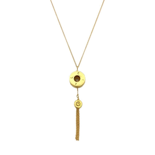 Bullet Tassel Pendant Necklace — Bold Statement Jewelry