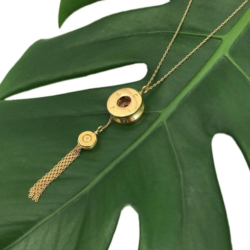Bullet Tassel Pendant Necklace — Bold Statement Jewelry