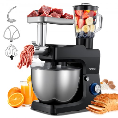 Stand Mixer, 7.8 L Electric Kitchen Mixer, 1500W Dough-Mixer, 6+P
