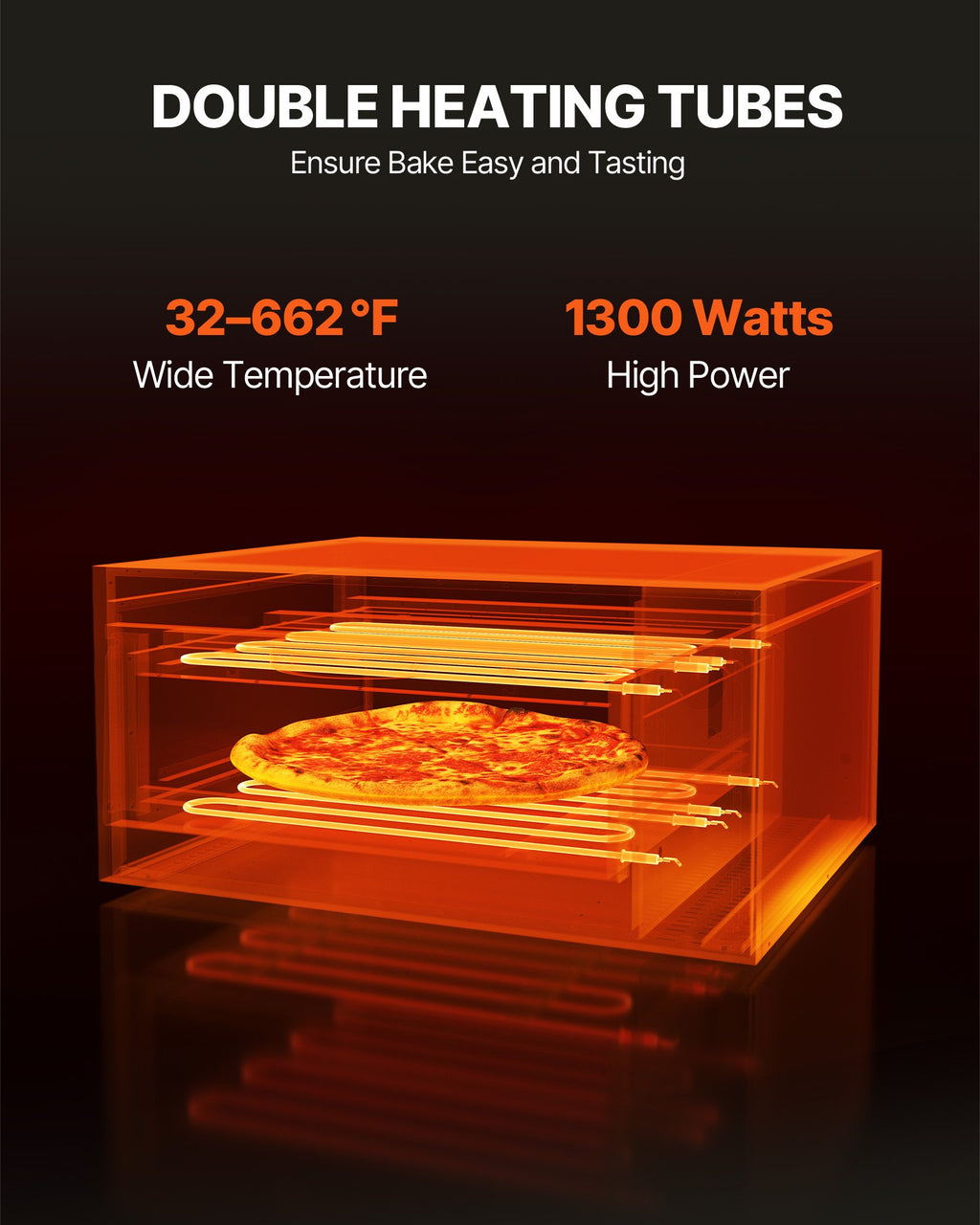 Commercial Countertop Pizza Oven Electric Pizza Oven for 35.56 cm