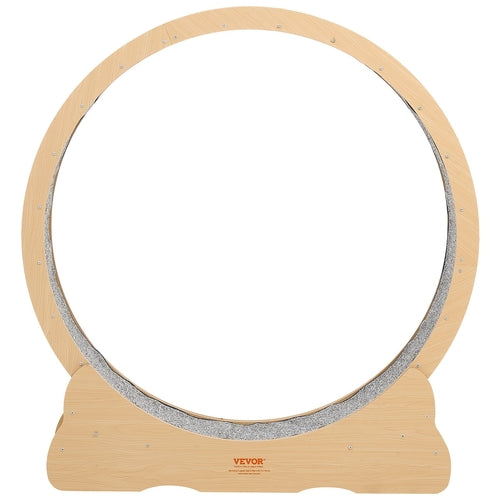 Cat Exercise Wheel, 120cm Wooden Cat Running Wheel for Indoor Cats up