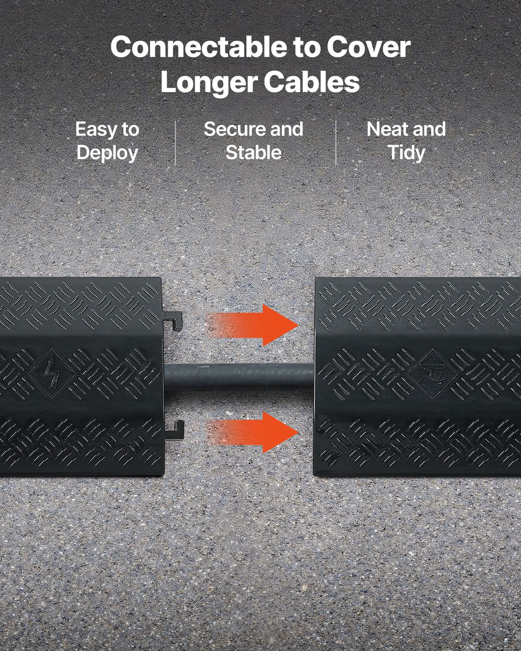 Drop Over Cable Cover, 7,938 kg/Axle Load Capacity, 2 Channel Heavy