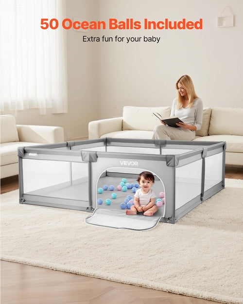 Large Baby Playpen 2000x1490mm — Indoor & Outdoor Toddler Play Yard